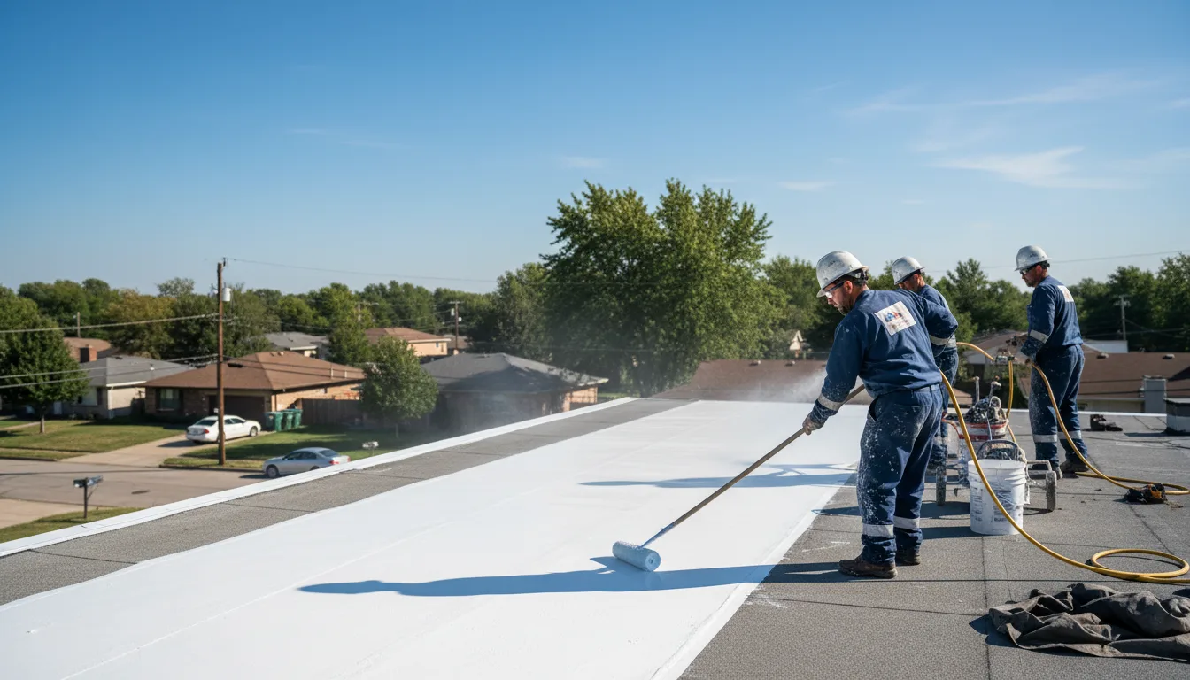Commercial roof coating in Steeles Tavern, VA near me